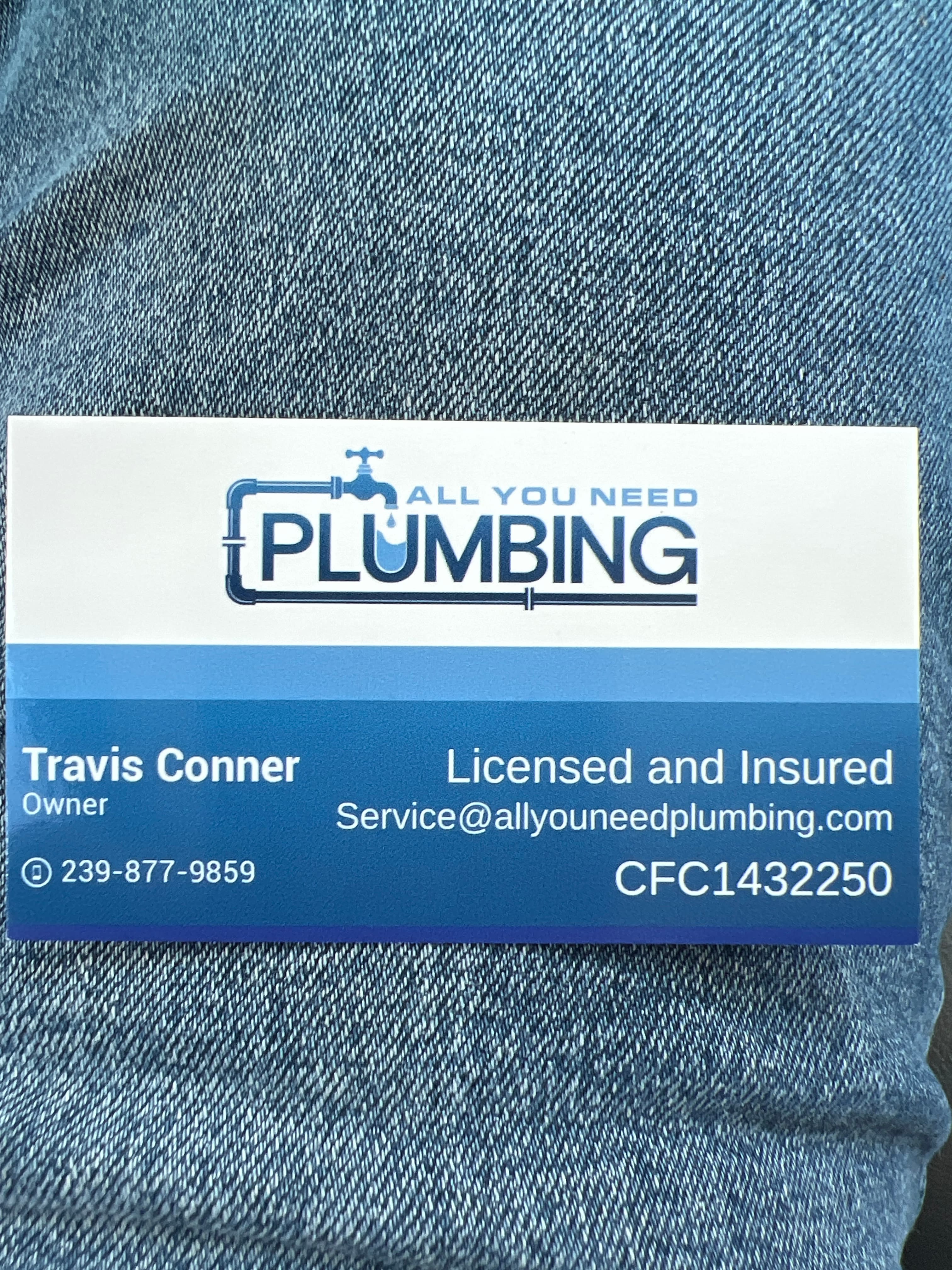 All you need plumbing, llc's logo